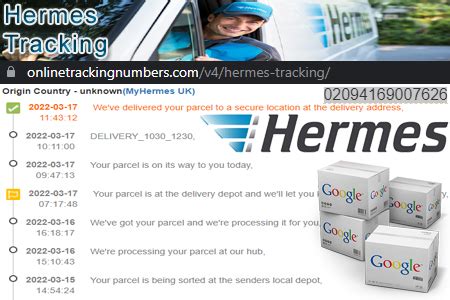 hermes tracjking|Hermes tracking number on label.